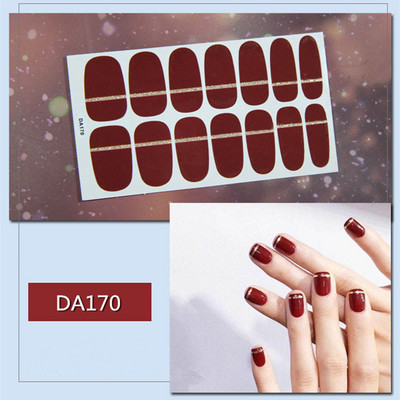 Lamemoria 1 τμχ Beauty DIY Nail Patch Αυτοκόλλητα Νυχτικά Σχέδια Νυχτερινής Κλίσης Αυτοκόλλητα Βερνίκι νυχιών Moon Αδιάβροχες λωρίδες νυχιών