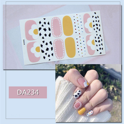 Lamemoria 1 τμχ Beauty DIY Nail Patch Αυτοκόλλητα Νυχτικά Σχέδια Νυχτερινής Κλίσης Αυτοκόλλητα Βερνίκι νυχιών Moon Αδιάβροχες λωρίδες νυχιών