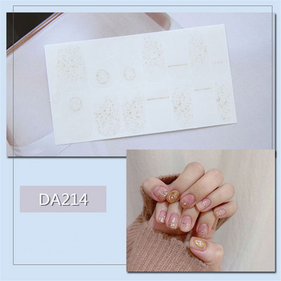 Lamemoria 1 τμχ Beauty DIY Nail Patch Αυτοκόλλητα Νυχτικά Σχέδια Νυχτερινής Κλίσης Αυτοκόλλητα Βερνίκι νυχιών Moon Αδιάβροχες λωρίδες νυχιών
