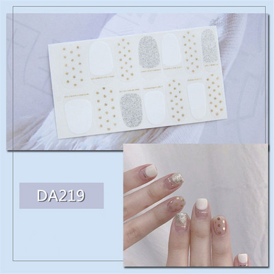 Lamemoria 1 τμχ Beauty DIY Nail Patch Αυτοκόλλητα Νυχτικά Σχέδια Νυχτερινής Κλίσης Αυτοκόλλητα Βερνίκι νυχιών Moon Αδιάβροχες λωρίδες νυχιών