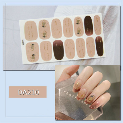 Lamemoria 1 τμχ Beauty DIY Nail Patch Αυτοκόλλητα Νυχτικά Σχέδια Νυχτερινής Κλίσης Αυτοκόλλητα Βερνίκι νυχιών Moon Αδιάβροχες λωρίδες νυχιών