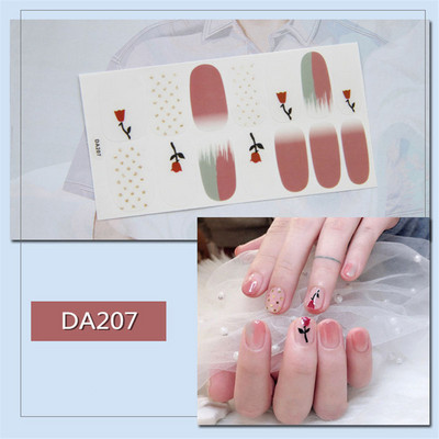 Lamemoria 1 τμχ Beauty DIY Nail Patch Αυτοκόλλητα Νυχτικά Σχέδια Νυχτερινής Κλίσης Αυτοκόλλητα Βερνίκι νυχιών Moon Αδιάβροχες λωρίδες νυχιών