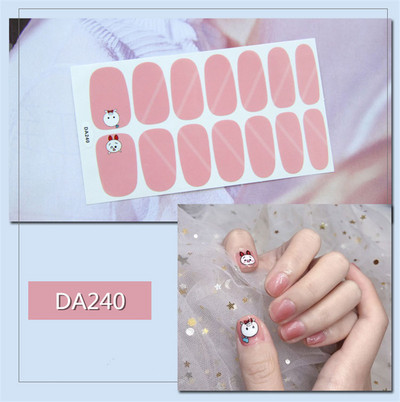 Lamemoria 1 τμχ Beauty DIY Nail Patch Αυτοκόλλητα Νυχτικά Σχέδια Νυχτερινής Κλίσης Αυτοκόλλητα Βερνίκι νυχιών Moon Αδιάβροχες λωρίδες νυχιών