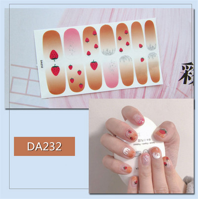 Lamemoria 1 τμχ Beauty DIY Nail Patch Αυτοκόλλητα Νυχτικά Σχέδια Νυχτερινής Κλίσης Αυτοκόλλητα Βερνίκι νυχιών Moon Αδιάβροχες λωρίδες νυχιών