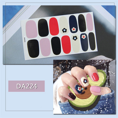 Lamemoria 1 τμχ Beauty DIY Nail Patch Αυτοκόλλητα Νυχτικά Σχέδια Νυχτερινής Κλίσης Αυτοκόλλητα Βερνίκι νυχιών Moon Αδιάβροχες λωρίδες νυχιών