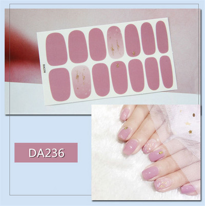 Lamemoria 1 τμχ Beauty DIY Nail Patch Αυτοκόλλητα Νυχτικά Σχέδια Νυχτερινής Κλίσης Αυτοκόλλητα Βερνίκι νυχιών Moon Αδιάβροχες λωρίδες νυχιών