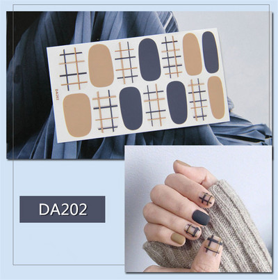 Lamemoria 1 τμχ Beauty DIY Nail Patch Αυτοκόλλητα Νυχτικά Σχέδια Νυχτερινής Κλίσης Αυτοκόλλητα Βερνίκι νυχιών Moon Αδιάβροχες λωρίδες νυχιών