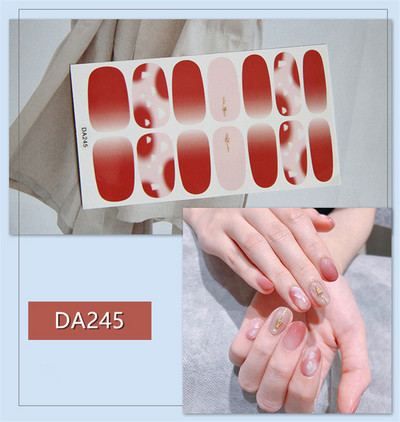 Lamemoria 1 τμχ Beauty DIY Nail Patch Αυτοκόλλητα Νυχτικά Σχέδια Νυχτερινής Κλίσης Αυτοκόλλητα Βερνίκι νυχιών Moon Αδιάβροχες λωρίδες νυχιών