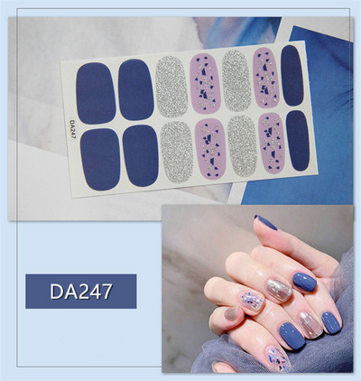 Lamemoria 1 τμχ Beauty DIY Nail Patch Αυτοκόλλητα Νυχτικά Σχέδια Νυχτερινής Κλίσης Αυτοκόλλητα Βερνίκι νυχιών Moon Αδιάβροχες λωρίδες νυχιών