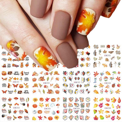 12 τμχ Μελάνι Blooming Marble Nail Water Sliders Gradient Abstract Abstract Geometric Line Transfer Sliders DIY Wraps Manicure LEBN1345-1356