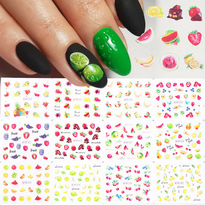 12 τμχ Μελάνι Blooming Marble Nail Water Sliders Gradient Abstract Abstract Geometric Line Transfer Sliders DIY Wraps Manicure LEBN1345-1356