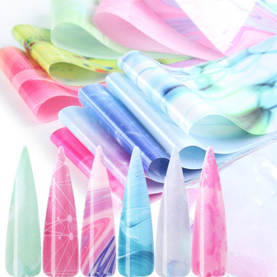 14 τμχ/Σετ Αλουμινένιο Καθρέφτη Νυχιών Αλουμινίου Αυτοκόλλητα Μεταφοράς Μεταλλικό Ροζ Χρυσό Ασημί Φύλλο Νυχιών Χαρτί Wraps Flakes Μανικιούρ TR996