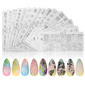 ROSALIND Πλάκα σφράγισης Γυναικεία Πρόσωπο Λουλούδι Φρούτα Γάτα Σκύλος Εικόνα Πρότυπα Νυχιών Τέχνης DIY Σχέδιο Ζωγραφισμένα Ατσάλινα Πρότυπα Πρότυπα Σφραγίδας Πλάκες