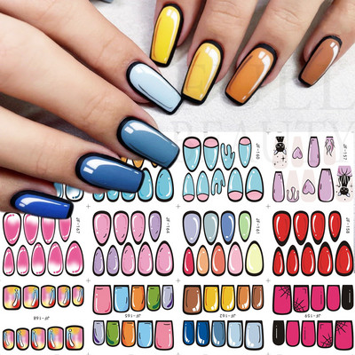 Αυτοκόλλητα νυχιών με αυτοκόλλητα Αγίου Βαλεντίνου Red Love Heart Έρως τόξο Βέλος Αυτοκόλλητο συρόμενο γράμματα Διακόσμηση νυχιών για μανικιούρ LEBN