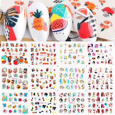 Αυτοκόλλητα νυχιών με αυτοκόλλητα Αγίου Βαλεντίνου Red Love Heart Έρως τόξο Βέλος Αυτοκόλλητο συρόμενο γράμματα Διακόσμηση νυχιών για μανικιούρ LEBN