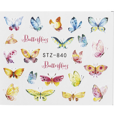 Hot Sell 1Pcs 3D Floral Nail Art Αυτοκόλλητα μεταφοράς νερού Συμβουλές διακόσμησης για μανικιούρ φύλλα λουλουδιών Χαλκομανίες νυχιών Εργαλεία Χονδρική