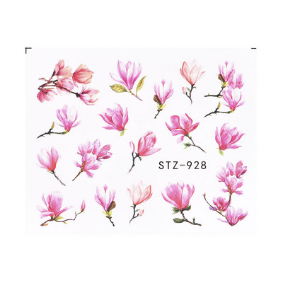 Hot Sell 1Pcs 3D Floral Nail Art Αυτοκόλλητα μεταφοράς νερού Συμβουλές διακόσμησης για μανικιούρ φύλλα λουλουδιών Χαλκομανίες νυχιών Εργαλεία Χονδρική