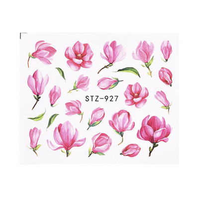 Hot Sell 1Pcs 3D Floral Nail Art Αυτοκόλλητα μεταφοράς νερού Συμβουλές διακόσμησης για μανικιούρ φύλλα λουλουδιών Χαλκομανίες νυχιών Εργαλεία Χονδρική