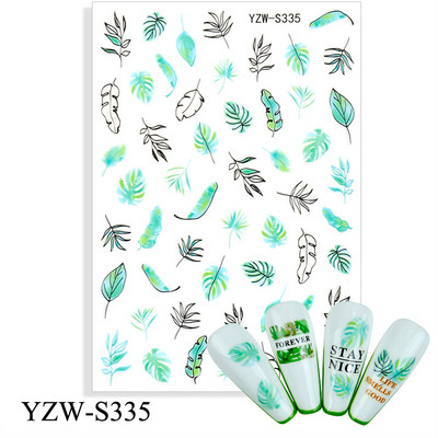 3D αυτοκόλλητα για νύχια Ροζ γάτα με πεντάγραμμο Love Heart Αυτοκόλλητα αυτοκόλλητα αδιάβροχα μανικιούρ μόδας Φύλλο νυχιών Διακοσμήσεις νυχιών