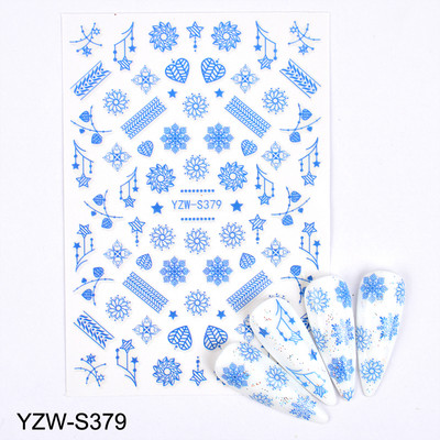 3D αυτοκόλλητα για νύχια Ροζ γάτα με πεντάγραμμο Love Heart Αυτοκόλλητα αυτοκόλλητα αδιάβροχα μανικιούρ μόδας Φύλλο νυχιών Διακοσμήσεις νυχιών