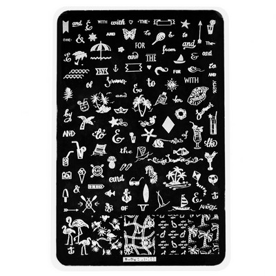 5 αστέρια Πλάκες για σφράγιση νυχιών Σφράγιση προτύπων σφραγίδας εκτύπωσης Stencil Tools πρότυπο αυτοκόλλητων νυχιών 15X10cm Μεγάλη μεταλλική πλάκα σφράγισης