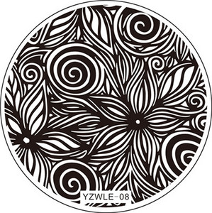 1 ΤΕΜ Χειροποίητο αυθεντικό σχέδιο Στρογγυλό ανοξείδωτο ατσάλι DIY Σφράγιση εικόνας Πλάκες τέχνης νυχιών Πρότυπα στένσιλ 30 στυλ για επιλογή