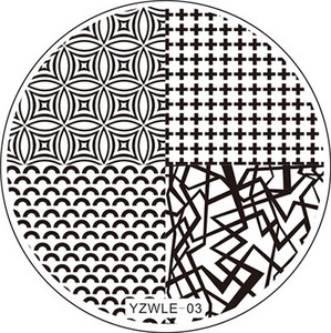 1 ΤΕΜ Χειροποίητο αυθεντικό σχέδιο Στρογγυλό ανοξείδωτο ατσάλι DIY Σφράγιση εικόνας Πλάκες τέχνης νυχιών Πρότυπα στένσιλ 30 στυλ για επιλογή