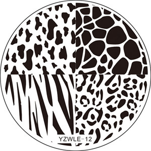 1 ΤΕΜ Χειροποίητο αυθεντικό σχέδιο Στρογγυλό ανοξείδωτο ατσάλι DIY Σφράγιση εικόνας Πλάκες τέχνης νυχιών Πρότυπα στένσιλ 30 στυλ για επιλογή