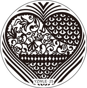 1 ΤΕΜ Χειροποίητο αυθεντικό σχέδιο Στρογγυλό ανοξείδωτο ατσάλι DIY Σφράγιση εικόνας Πλάκες τέχνης νυχιών Πρότυπα στένσιλ 30 στυλ για επιλογή