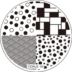 1 ΤΕΜ Χειροποίητο αυθεντικό σχέδιο Στρογγυλό ανοξείδωτο ατσάλι DIY Σφράγιση εικόνας Πλάκες τέχνης νυχιών Πρότυπα στένσιλ 30 στυλ για επιλογή