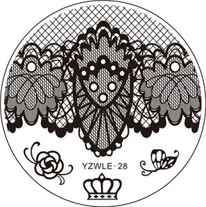 1 ΤΕΜ Χειροποίητο αυθεντικό σχέδιο Στρογγυλό ανοξείδωτο ατσάλι DIY Σφράγιση εικόνας Πλάκες τέχνης νυχιών Πρότυπα στένσιλ 30 στυλ για επιλογή