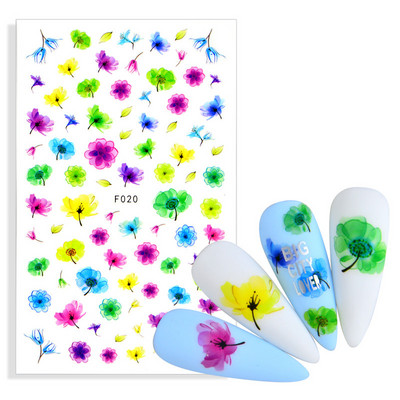 1db 3D körömmatrica szexi lány absztrakt arc állati körmök csúszkák Oroszország betűdísz öntapadó matrica körömdísz kiegészítők