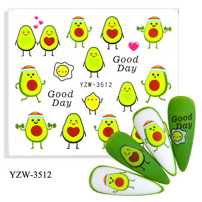 1db 3D körömmatrica szexi lány absztrakt arc állati körmök csúszkák Oroszország betűdísz öntapadó matrica körömdísz kiegészítők