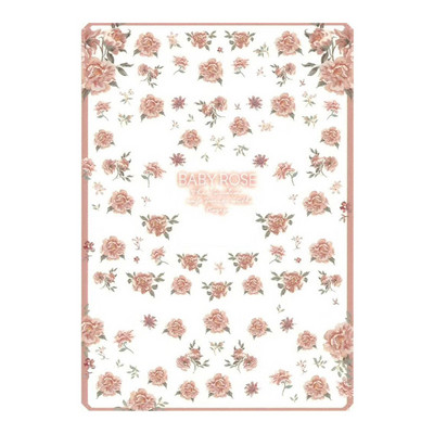 ÚJ 3D Virág Körömmatrica Rózsaszín rózsa DIY Körömragasztó Csúszka Szépség Esküvői Körömdíszítések Tervek Eszköz manikűr