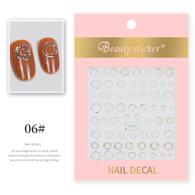 1 lap Új római angol ábécé szám 3D köröm matricák karácsonyi romantikus irizáló arany ezüst szó kis betűk köröm