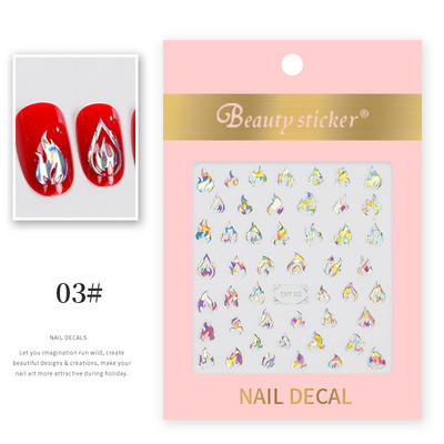 1 lap Új római angol ábécé szám 3D köröm matricák karácsonyi romantikus irizáló arany ezüst szó kis betűk köröm