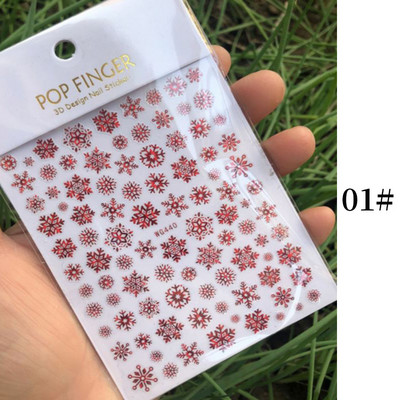 1 lap Új római angol ábécé szám 3D köröm matricák karácsonyi romantikus irizáló arany ezüst szó kis betűk köröm