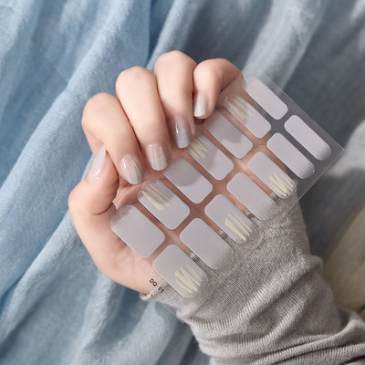 Teljesen fedő körömmatricák matricák Glitter sorozat púder flitterek körömművészet matricák kollekció manikűr körömlakk csíkok pakolások