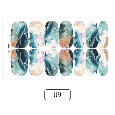 Teljesen fedő körömmatricák matricák Glitter sorozat púder flitterek körömművészet matricák kollekció manikűr körömlakk csíkok pakolások