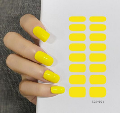 1 lapos csillogó körömmatricák Teljes fedő matricák körömművészethez Öntapadó matricák manikűrhöz Vízálló körömmatricák