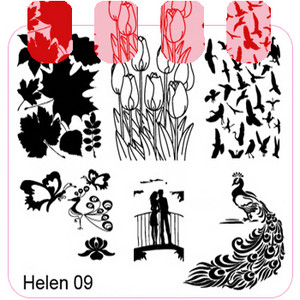 Négyzet alakú köröm sablonok lemez virág torta lány geometria jármű bélyegző sablon manikűr bélyegző képlemez