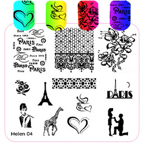 Négyzet alakú köröm sablonok lemez virág torta lány geometria jármű bélyegző sablon manikűr bélyegző képlemez