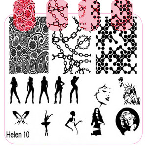 Négyzet alakú köröm sablonok lemez virág torta lány geometria jármű bélyegző sablon manikűr bélyegző képlemez