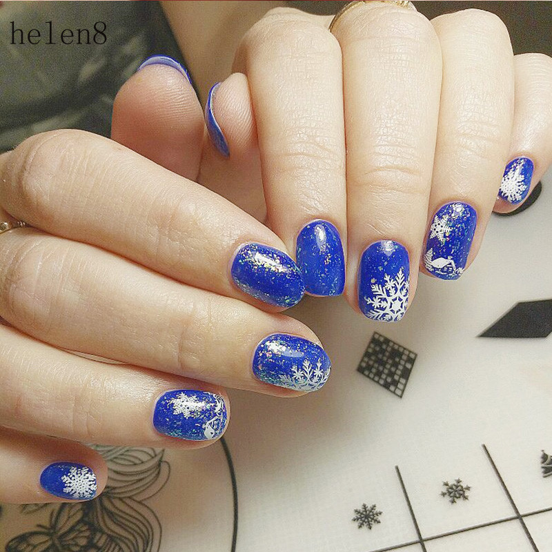 Négyzet alakú köröm sablonok lemez virág torta lány geometria jármű bélyegző sablon manikűr bélyegző képlemez