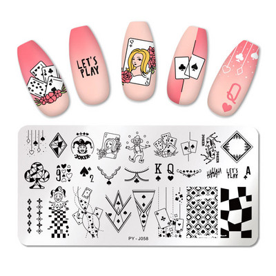 1db Nyomtatási transzfer sablon Nail Art rozsdamentes acél nyomólap Kék virág sorozatú acéllemez DIY manikűr dekorációk