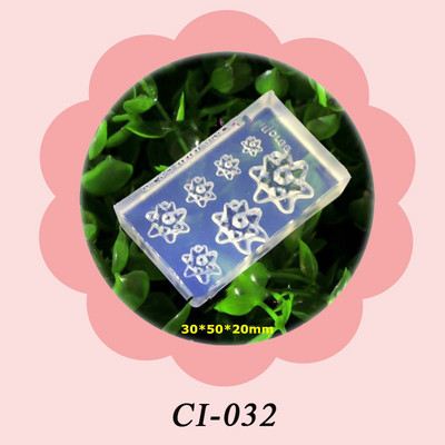 CI 9 Styles 3D faragás szilikon forma körömbélyegző koponya/jogart/tündér álommintás barkácsolás UV gél akril kristály köröm sablon