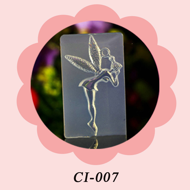 CI 9 Styles 3D faragás szilikon forma körömbélyegző koponya/jogart/tündér álommintás barkácsolás UV gél akril kristály köröm sablon