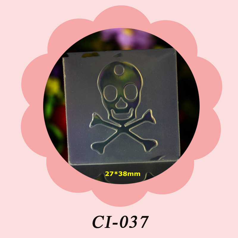 CI 9 Styles 3D faragás szilikon forma körömbélyegző koponya/jogart/tündér álommintás barkácsolás UV gél akril kristály köröm sablon