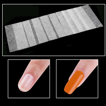 5/10/20 τμχ Silk Fiberglass For Nail Extension Form Non-Woven Silks UV Gel Building Fiber Γαλλικό ακρυλικό DIY Αξεσουάρ μανικιούρ