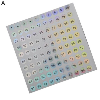 1-500 számú matrica kerek vízálló körömmatrica digitális címkés körömlakk színes gél lakk jelölő matrica